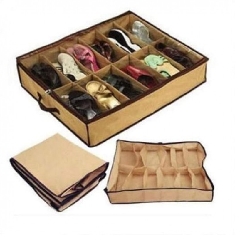 12 Pairs Shoes Storage Organizer Holder