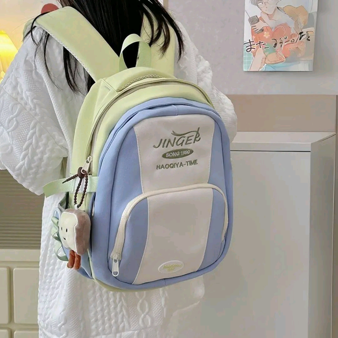 JINGER Korean Style Colorful Backpack - Image 2