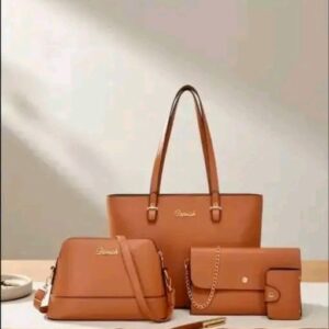Premium 4-Pcs Fashionable Ladies Combo Bag Set